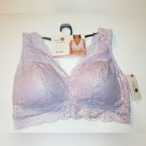 NWT Soft Stretch Lace Ajustable Bralette 40-42DDD